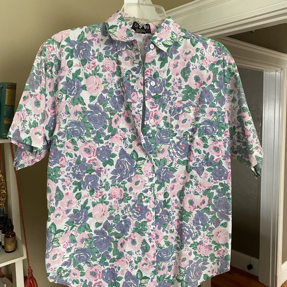Vintage Floral Button Down
